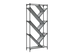 Estante 79x30x180 cm derivados de madeira e metal cinza sonoma PT283479