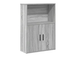 Estante 60x24x85 cm derivados de madeira cinzento sonoma