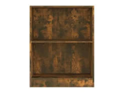 Estante 60x24x76 cm derivados de madeira carvalho fumado PT313453