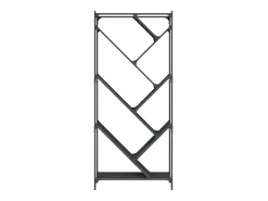 Estante 79x30x180 cm derivados de madeira e metal preto PT915632