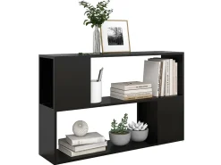 Estante 100x24x63 cm derivados de madeira preto PT740643