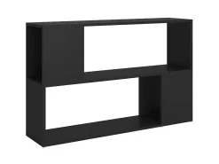 Estante 100x24x63 cm derivados de madeira preto PT740643