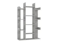 Estante 86x25,5x140 cm derivados de madeira cinzento-cimento PT807946
