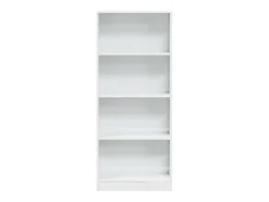 Estante 60x24x143 cm derivados de madeira branco brilhante