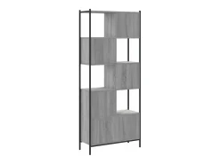 Estante 72x28x172 cm derivados de madeira cinzento sonoma
