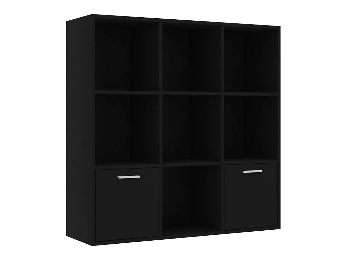 Estante 98x30x98 cm derivados de madeira preto PT208086