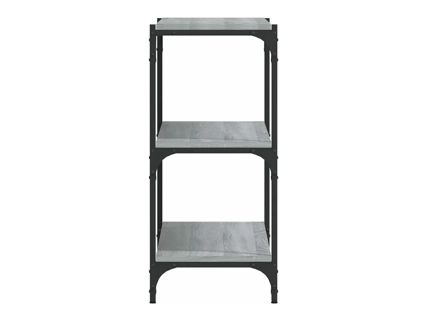 Estante 100x33x70,5 cm derivados de madeira/aço cinza sonoma