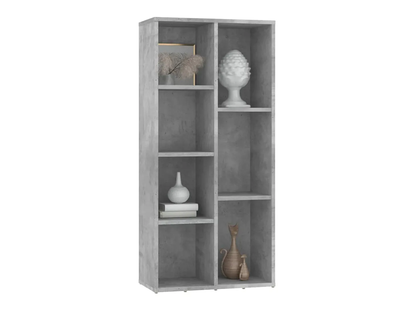 Estante 50x25x106 cm derivados de madeira cinzento cimento PT497637