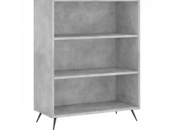 Estante 69,5x32,5x90 cm derivados de madeira cinzento cimento PT607813