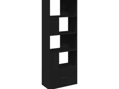 Estante 70x36x189 cm derivados de madeira preto PT697535