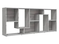 Estante 67x24x161 cm derivados de madeira sonoma cinza
