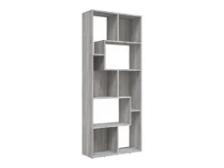 Estante 67x24x161 cm derivados de madeira sonoma cinza