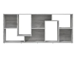 Estante 67x24x161 cm derivados de madeira sonoma cinza