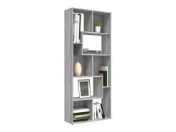 Estante 67x24x161 cm derivados de madeira sonoma cinza