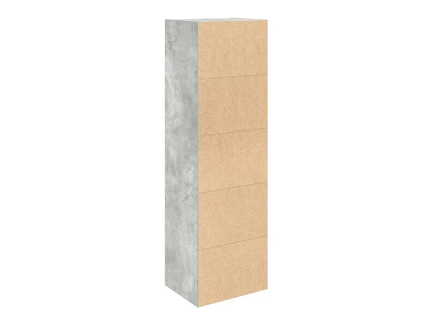 Estante 31x24x102 cm derivados de madeira cinzento cimento