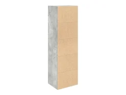 Estante 31x24x102 cm derivados de madeira cinzento cimento