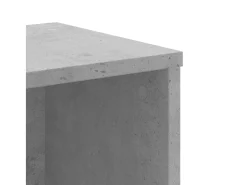 Estante 50x25x105 cm derivados de madeira cinzento cimento