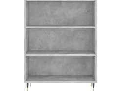 Estante 69,5x32,5x90 cm derivados de madeira cinzento cimento PT647733