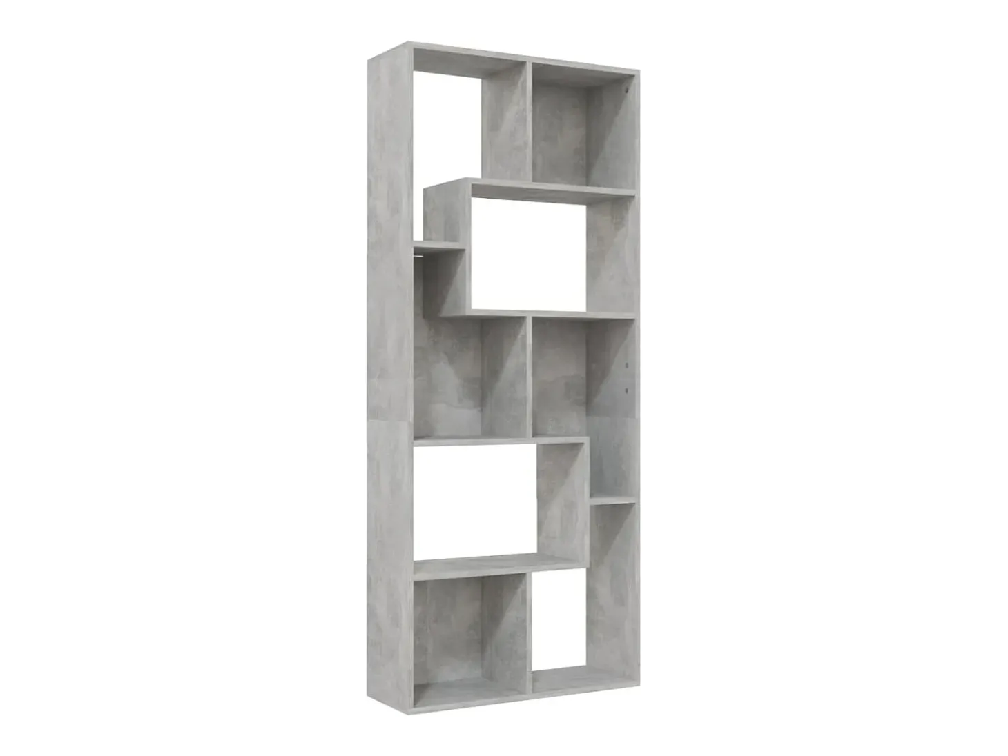 Estante 67x24x161 cm derivados de madeira cinzento cimento