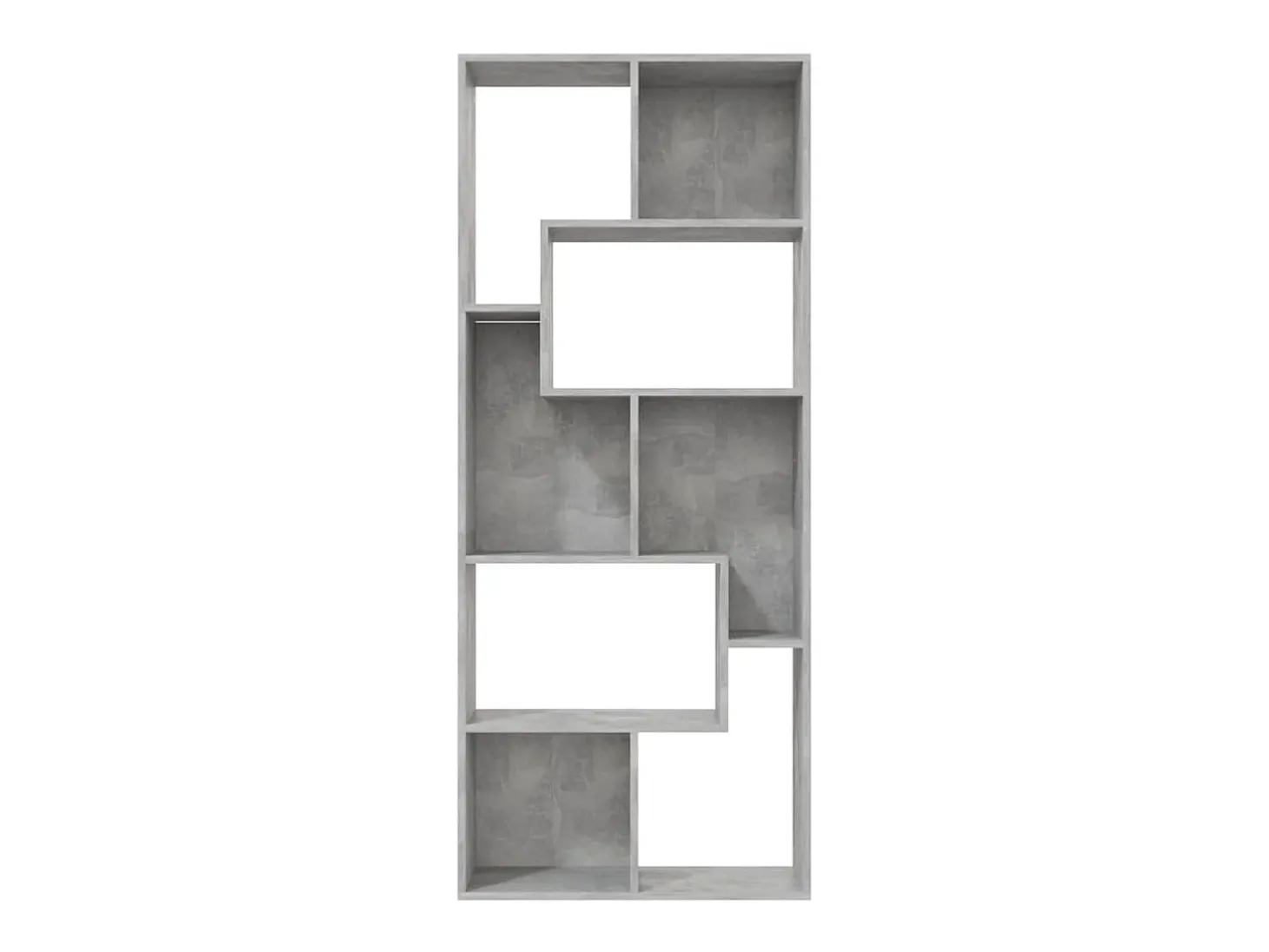 Estante 67x24x161 cm derivados de madeira cinzento cimento