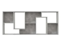 Estante 67x24x161 cm derivados de madeira cinzento cimento