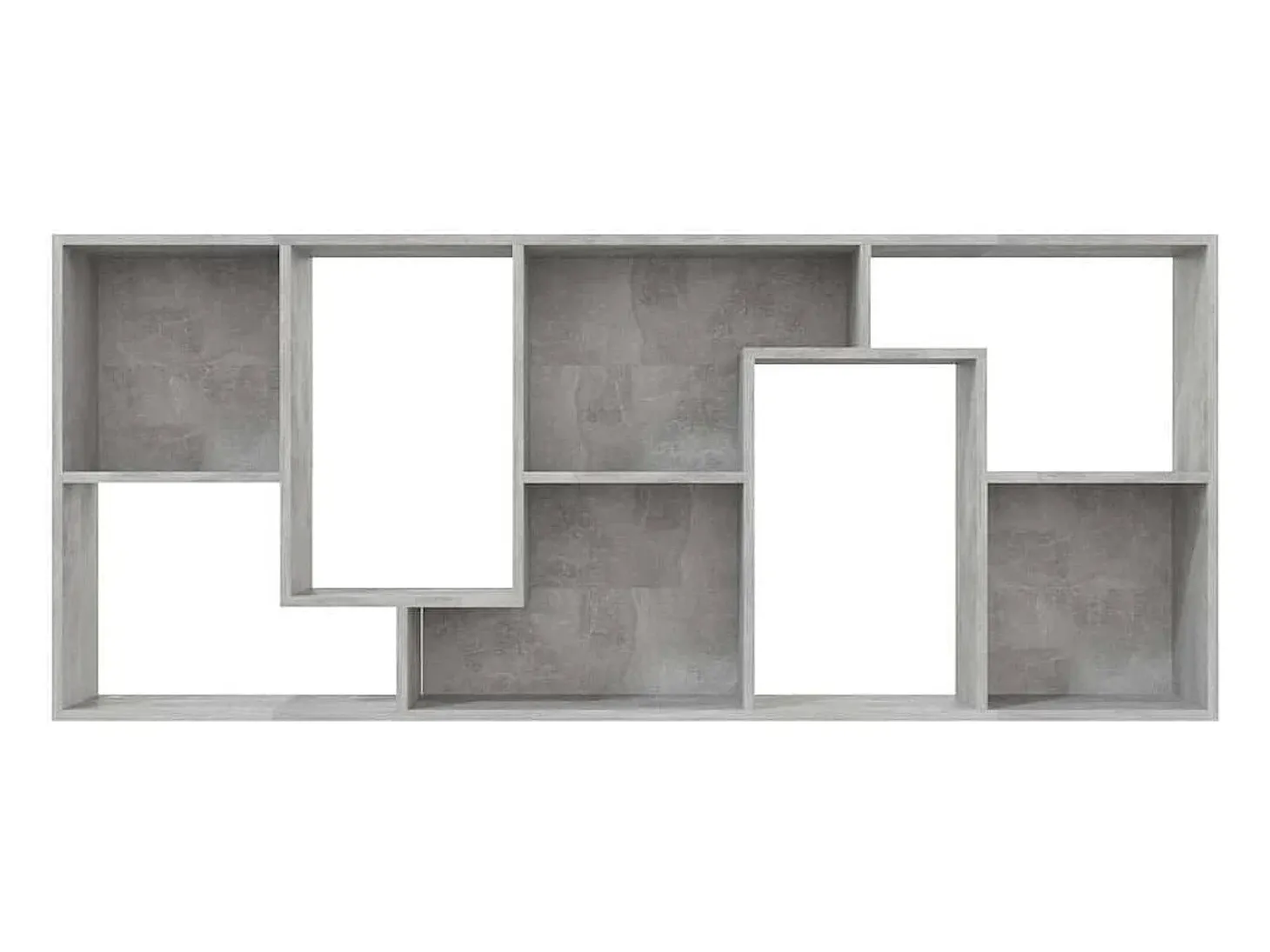 Estante 67x24x161 cm derivados de madeira cinzento cimento