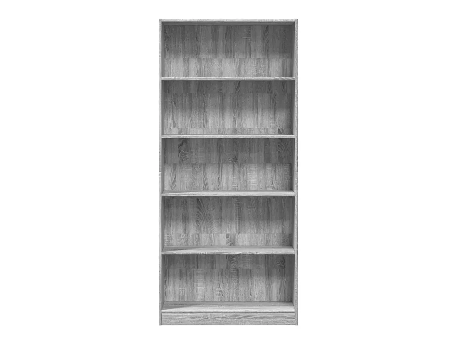 Estante 80x24x176 cm derivados de madeira cinzento sonoma