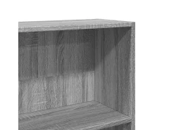 Estante 80x24x176 cm derivados de madeira cinzento sonoma