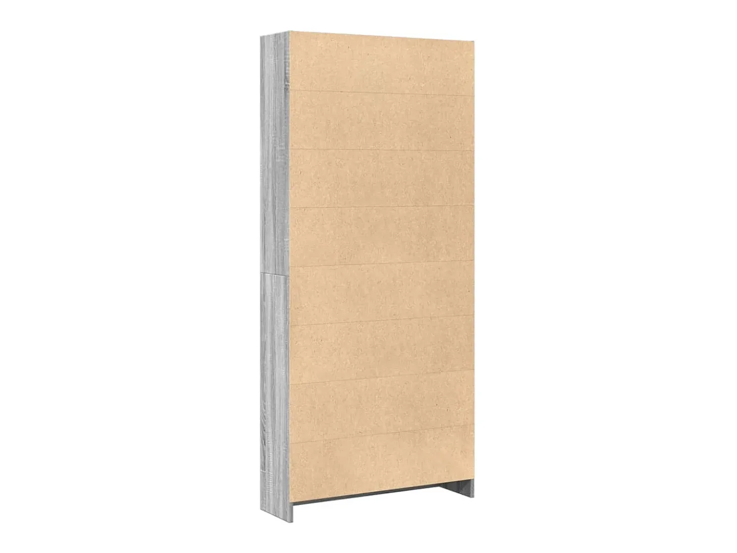 Estante 80x24x176 cm derivados de madeira cinzento sonoma