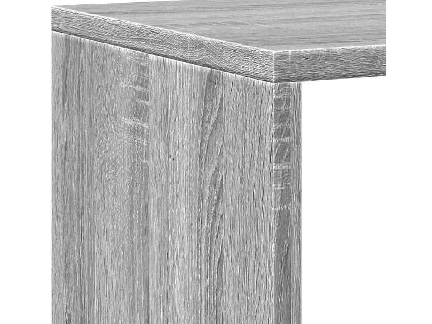 Estante 137,5x29x137,5 cm derivados de madeira cinzento sonoma