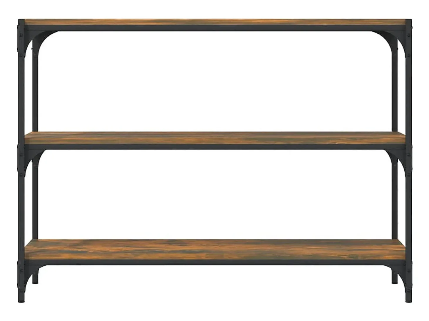 Estante 100x33x70,5 cm derivados de madeira/aço carvalho fumado