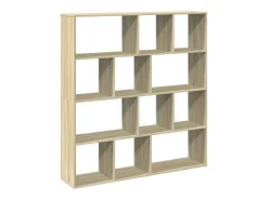 Estante 132x29x141,5 cm derivados madeira cor carvalho sonoma