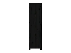 Estante 80x35x126 cm madeira de pinho maciça preto