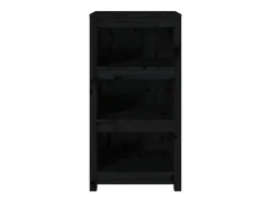 Estante 50x35x97 cm madeira de pinho maciça preto