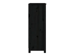 Estante 50x35x97 cm madeira de pinho maciça preto