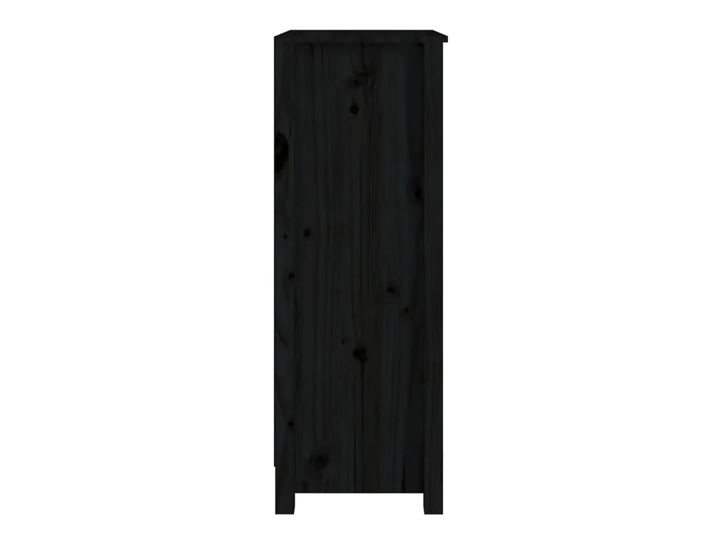 Estante 50x35x97 cm madeira de pinho maciça preto