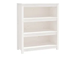 Estante 80x35x97 cm madeira de pinho maciça branco