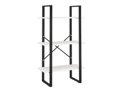 Estante 60x30x105 cm madeira de pinho maciça branco PT415266