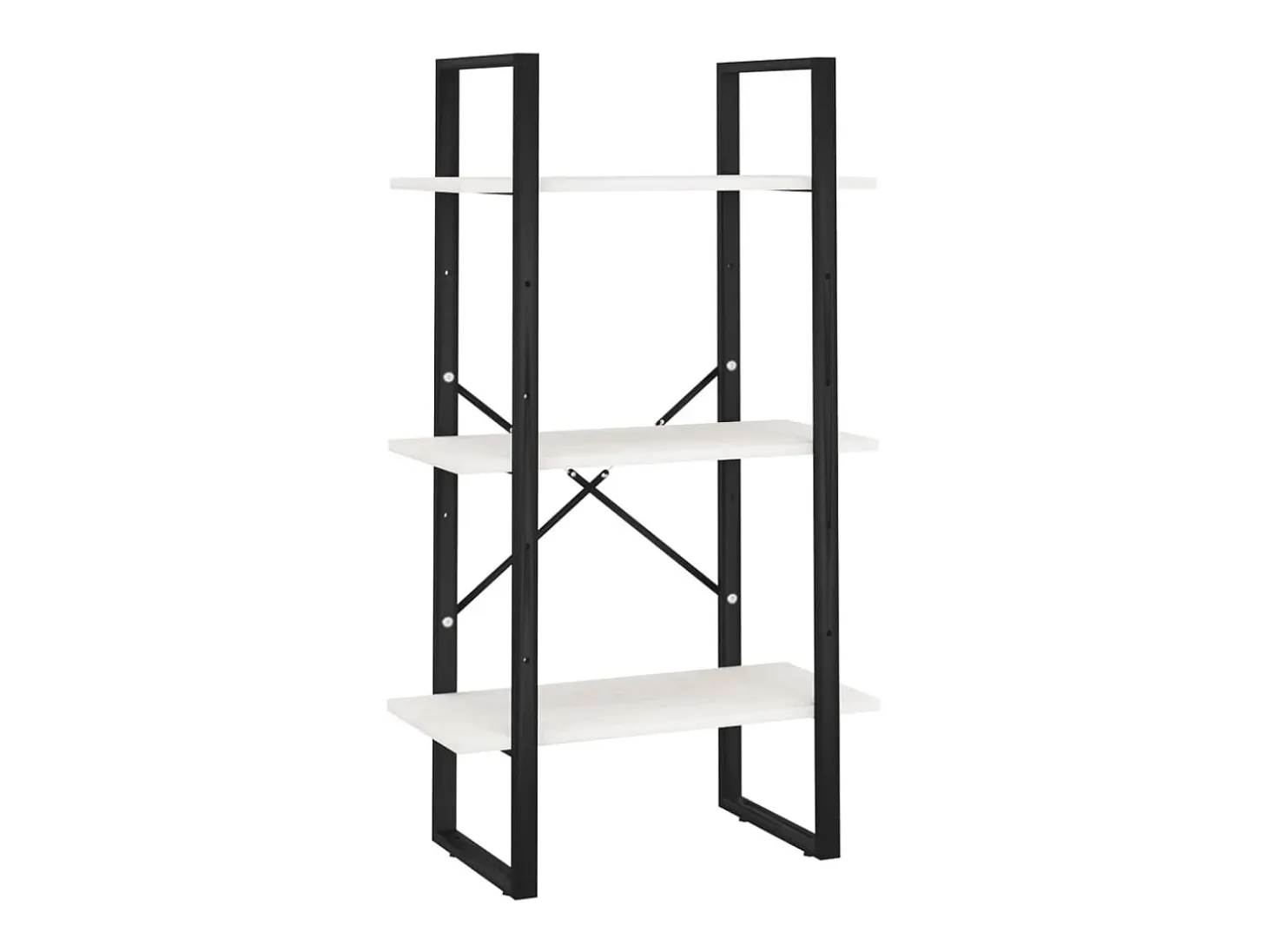 Estante 60x30x105 cm madeira de pinho maciça branco PT415266
