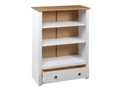 Estante 80x35x110 cm madeira de pinho maciça Panama branco PT403214