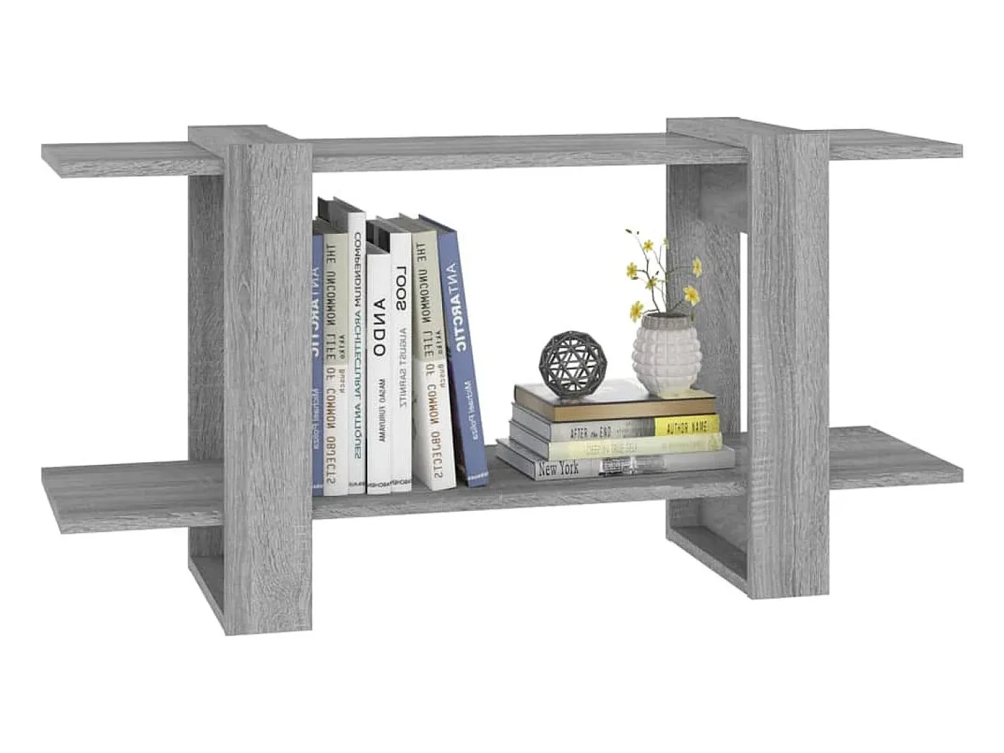 Estante 100x30x51 cm madeira processada cor sonoma cinza PT797983