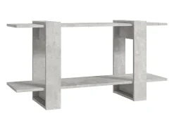 Estante 100x30x51 cm madeira processada cinza cimento