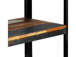 Estante 45x30x171 cm madeira recuperada maciça