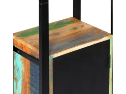 Estante 45x30x171 cm madeira recuperada maciça