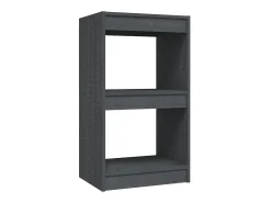 Estante 40x30x71,5 cm pinho maciço cinzento PT559851