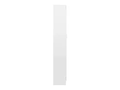 Estante 82,5x30,5x185,5cm derivados de madeira branco brilhante