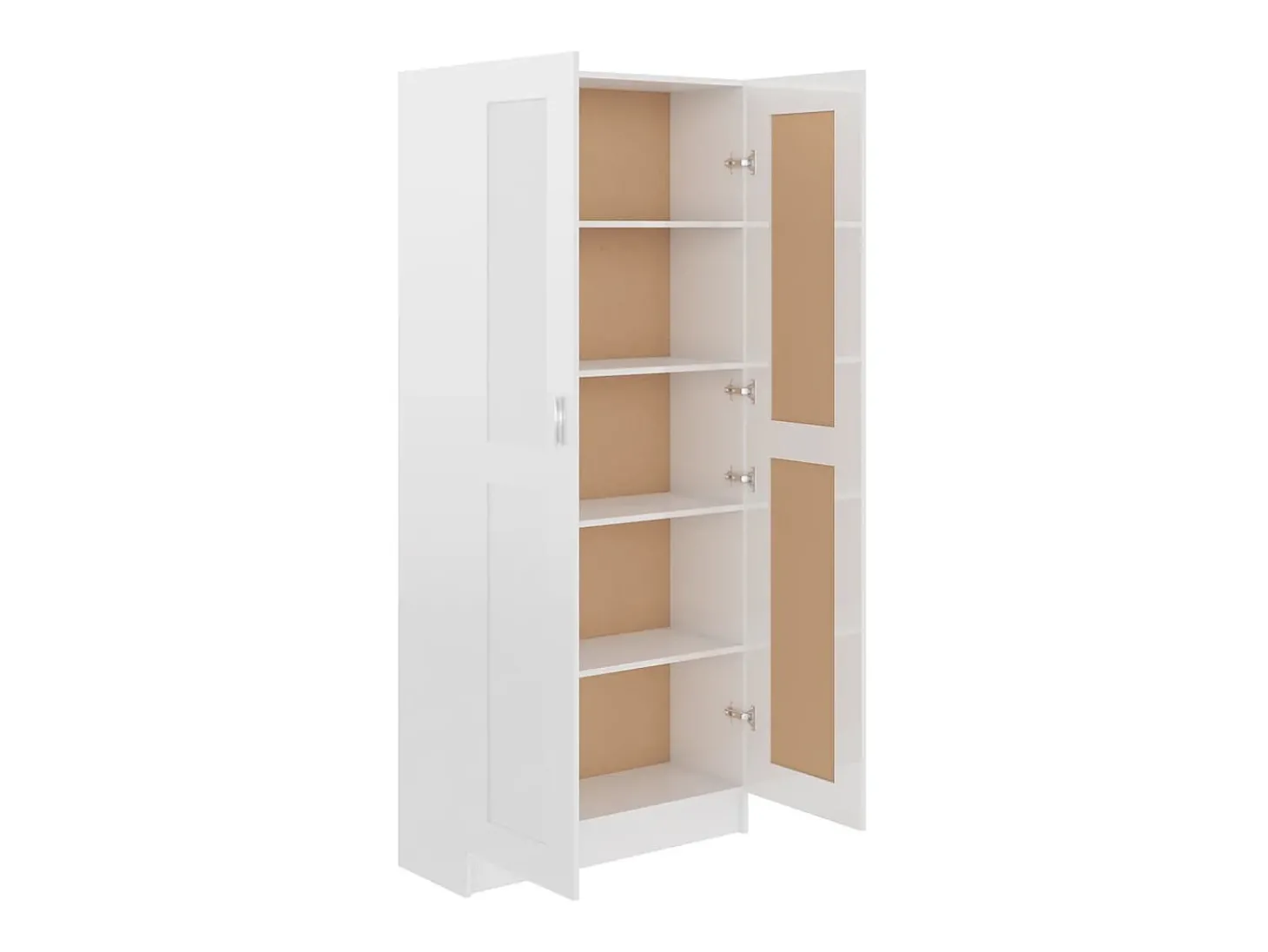 Estante 82,5x30,5x185,5cm derivados de madeira branco brilhante PT770431