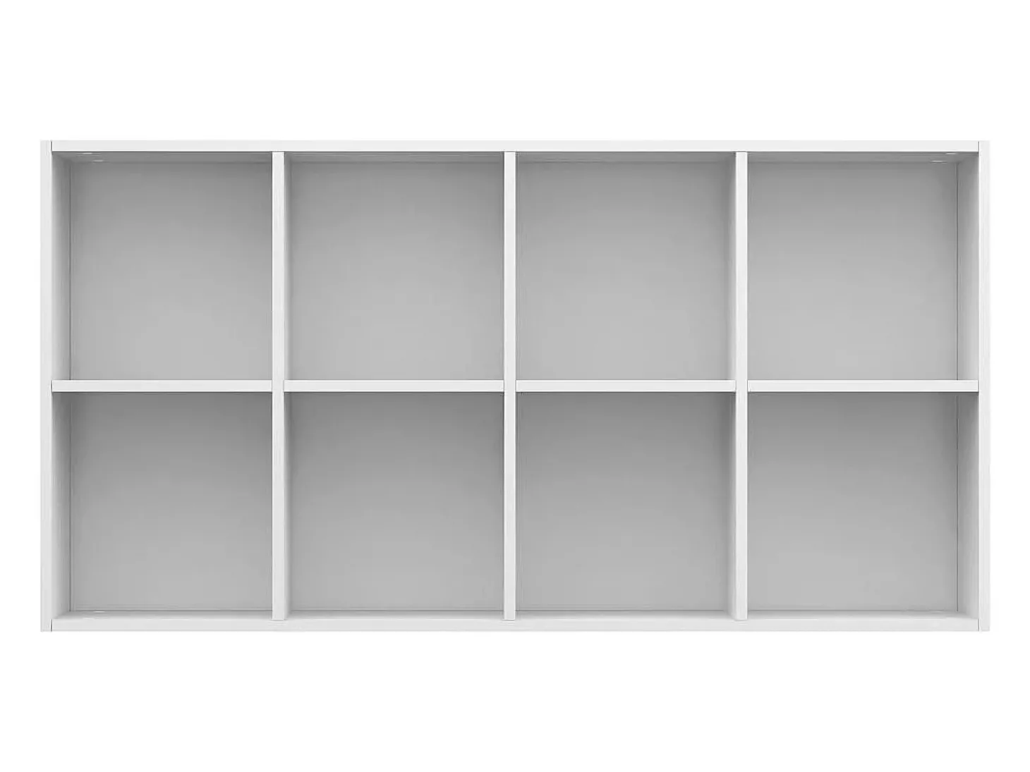 Estante/aparador derivados de madeira branco brilhante