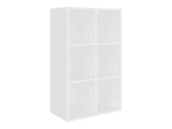 Estante/aparador 66x30x98 cm contraplacado branco