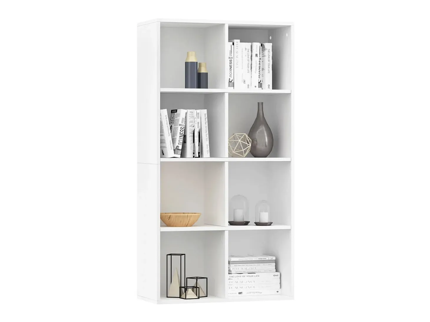 Estante/aparador 66x30x130 cm contraplacado branco PT719800